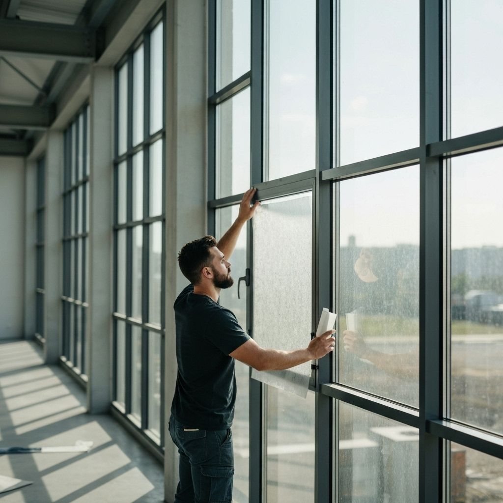 Installation de film solaire professionnel